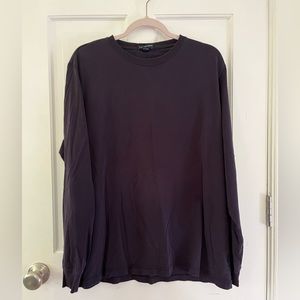 Land’s End Men’s Navy Blue Long Sleeved Shirt Size Large